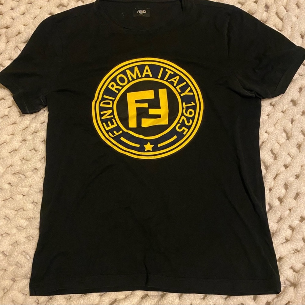 COPY - FENDI Logo Shirt  Size 50 (Large) 100% Authentic